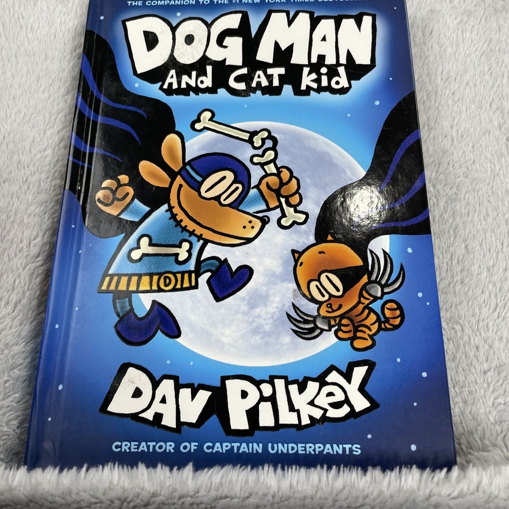 Dog Man and Cat Kid Book 4 Dav Pilkey Hardcover Graphic Novel Kids Comic